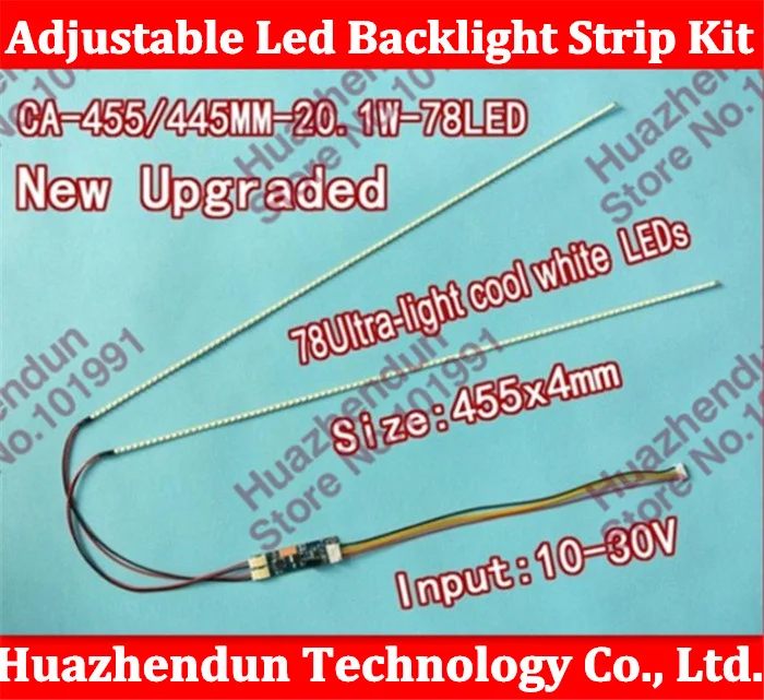 5pcs/lot 20.1'' 455mm Adjustable brightness led backlight strip kit,Update 20.1inch wide LCD CCFL to LED backlight
5pcs/lot 20.1'' 455mm Adjustable brightness led backlight strip kit,Update 20.1inch wide LCD CCFL to LED backlight
