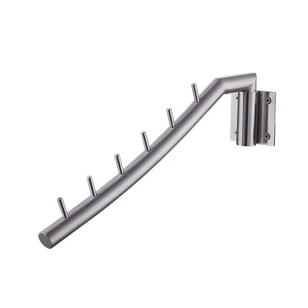 Stainless Steel Clothes Hanger with Swing Arm Holder Clothing Hanging System Closet Storage Organizer Heavy Duty Drying Rack
Stainless Steel Clothes Hanger with Swing Arm Holder Clothing Hanging System Closet Storage Organizer Heavy Duty Drying Rack