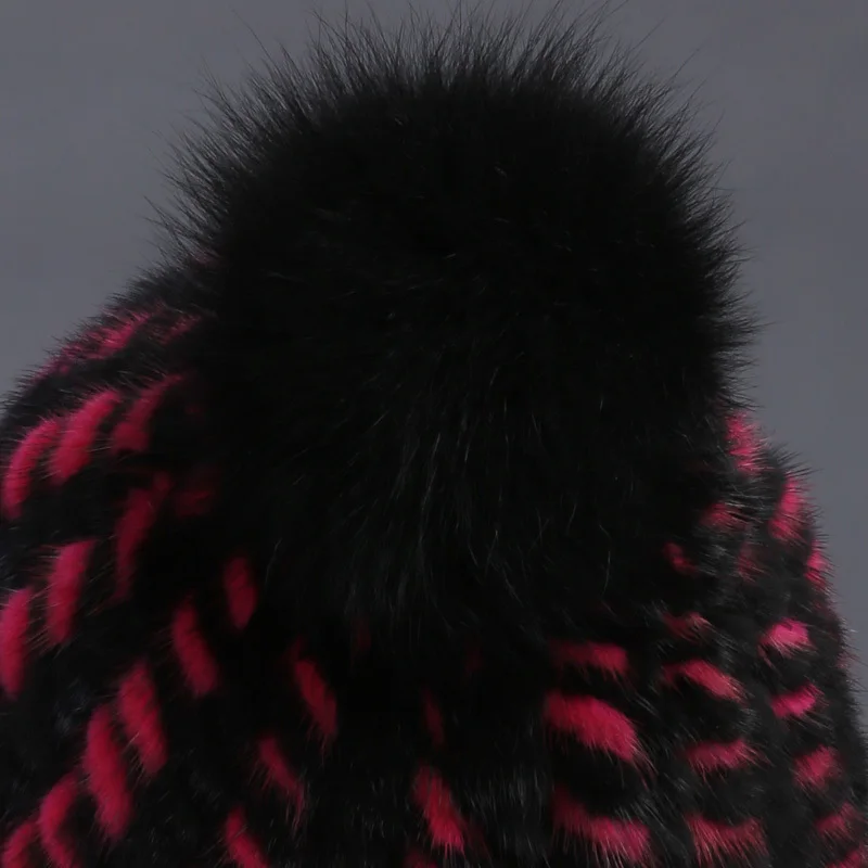 2018 autumn winter Super warm lovely ear women snow hat rex mink fur Rex pineapple cap lady dress hair ballfur | Аксессуары для