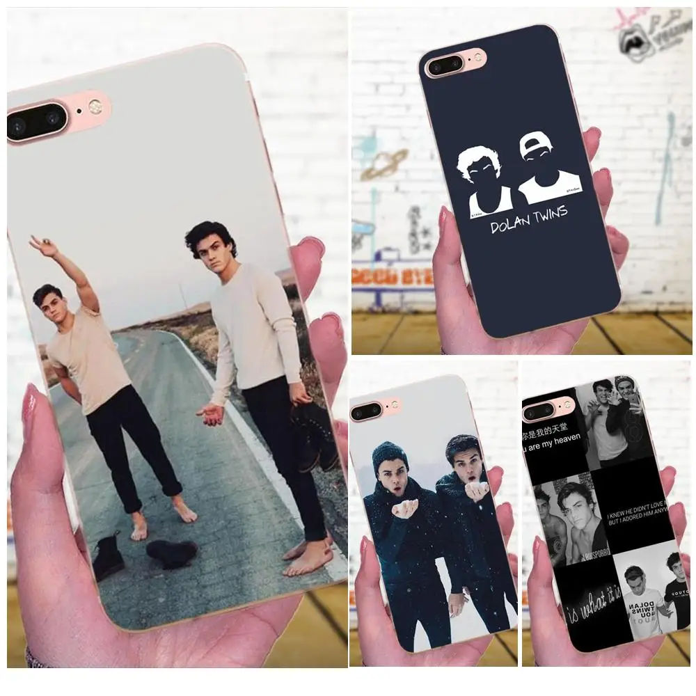 Dolan Twins Grayson Итан Красочный мягкий чехол из ТПУ защитный для Apple iPhone X XS Max XR 4 4S 5 5C 5S SE
