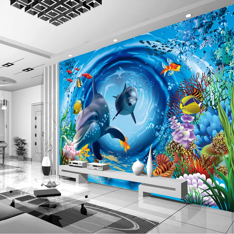 Custom 3d mural 3D ocean wallpaper Restaurant theme Hotel children room aquarium bedroom decoration Sea World wallpaper mural
Custom 3d mural 3D ocean wallpaper Restaurant theme Hotel children room aquarium bedroom decoration Sea World wallpaper mural