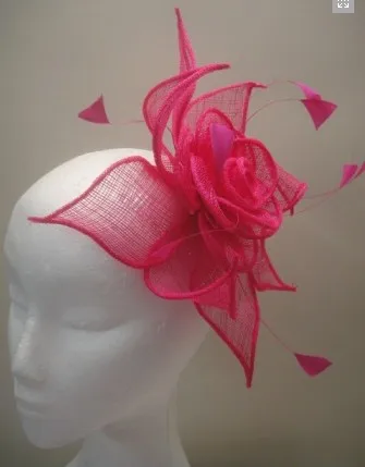 Flower Design Hot Pink Sinamay Headwear Flower Fasinctor Hat Bridal Wedding Hair Accessories Party Hats Cocktail Hats FS49
Flower Design Hot Pink Sinamay Headwear Flower Fasinctor Hat Bridal Wedding Hair Accessories Party Hats Cocktail Hats FS49
