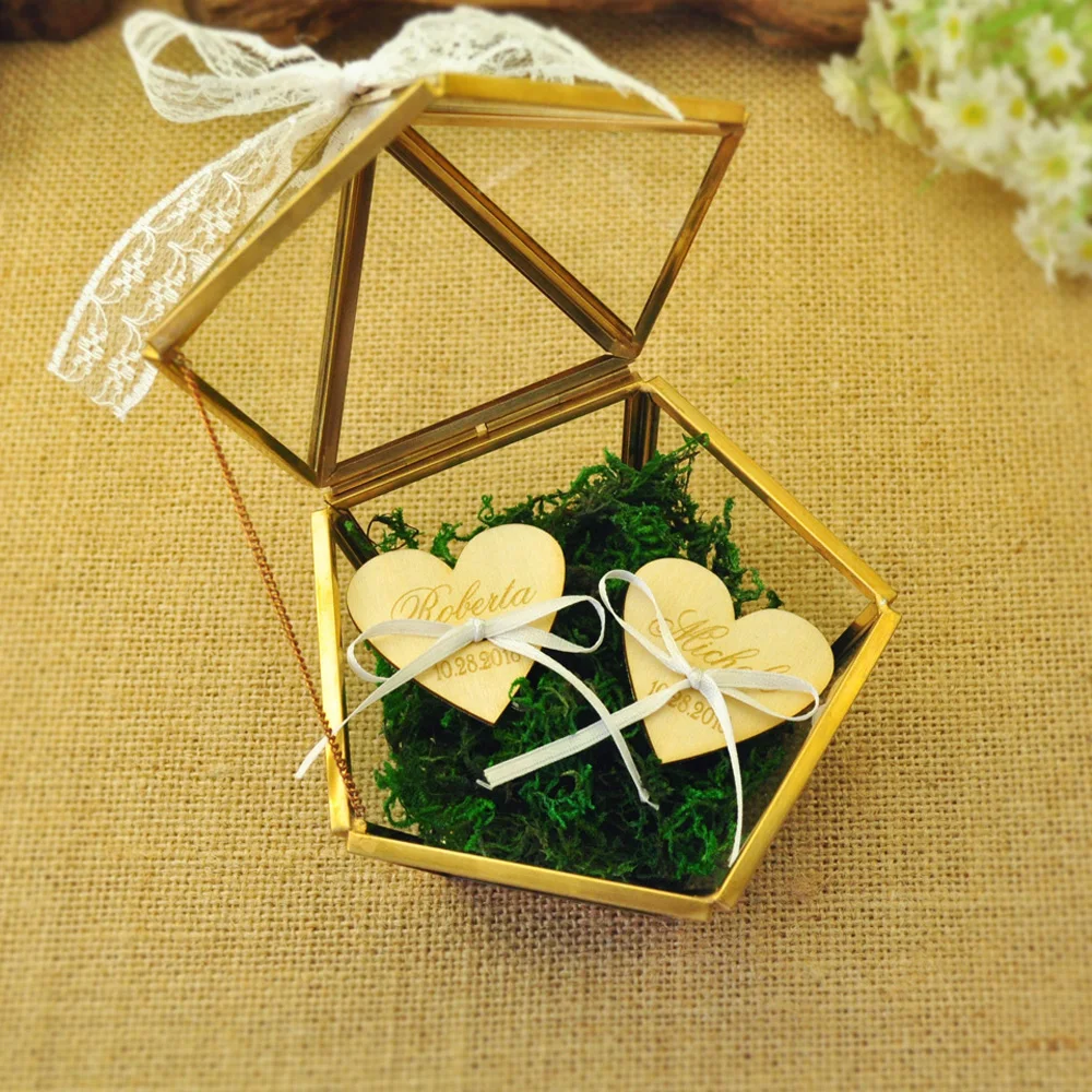 Personalized Glass Wedding Ring Box, Rustic Wedding Ring Holder Box Proposal Engagement Ring Box Wedding Decor
Personalized Glass Wedding Ring Box, Rustic Wedding Ring Holder Box Proposal Engagement Ring Box Wedding Decor