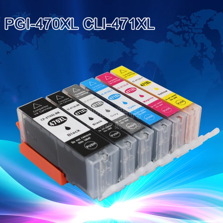 INK WAY 470 471 PGI-470 PGBK CLI-471 GY compatible ink cartridge For Canon PIXMA MG7740 TS8040 TS9040 printer with chip full ink
INK WAY 470 471 PGI-470 PGBK CLI-471 GY compatible ink cartridge For Canon PIXMA MG7740 TS8040 TS9040 printer with chip full ink