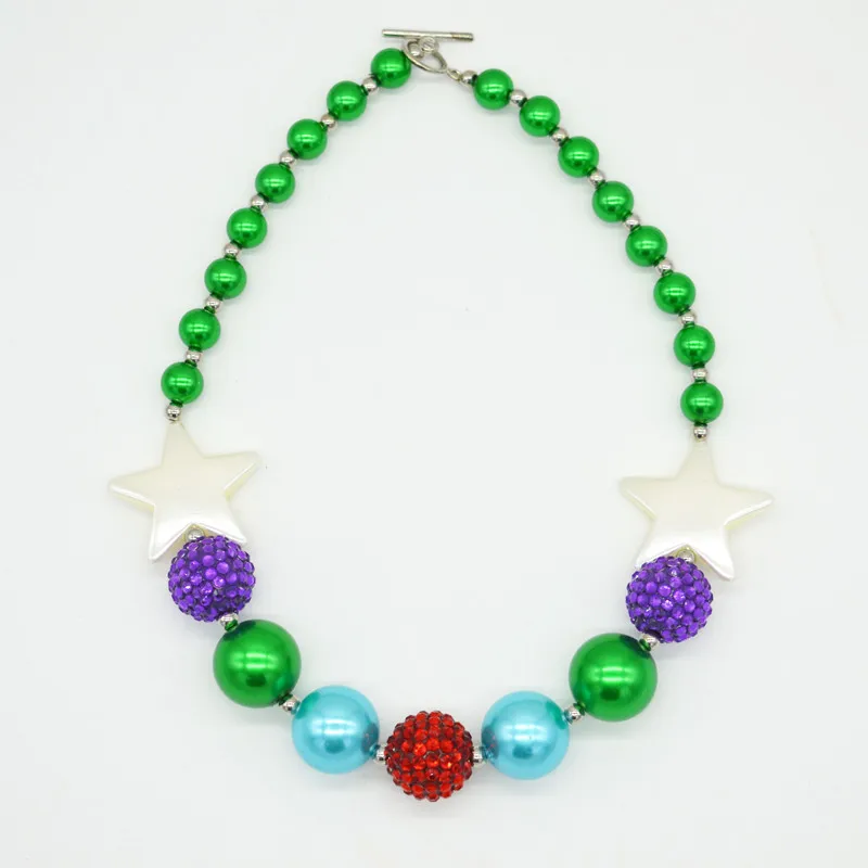 5PCS Toddler Girls Christmas Style Pearl Necklace New Kids Purple Green Blue Red Pearl Chunky Bubblegum Necklaces For Pentagram
5PCS Toddler Girls Christmas Style Pearl Necklace New Kids Purple Green Blue Red Pearl Chunky Bubblegum Necklaces For Pentagram