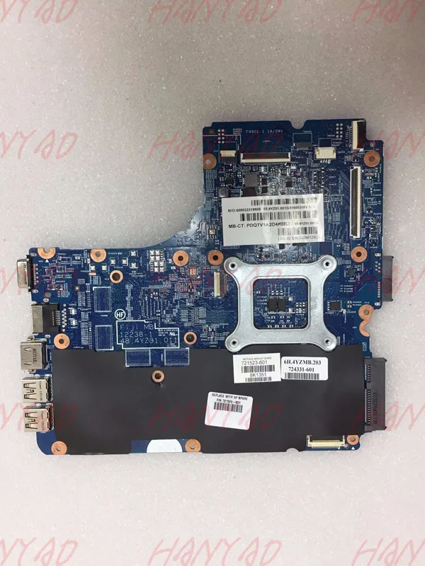 721523-601 For HP 450 440 Laptop Motherboard DDR3 free Shipping 100% test ok