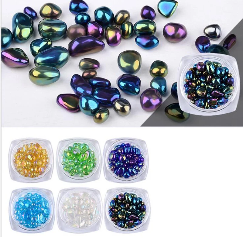 1 box Irregular Beads Rainbow Nail Art Rhinestone Small Holographic Chameleon Mix Sizes 3D DIY Stones Nail Art Decoration
1 box Irregular Beads Rainbow Nail Art Rhinestone Small Holographic Chameleon Mix Sizes 3D DIY Stones Nail Art Decoration
