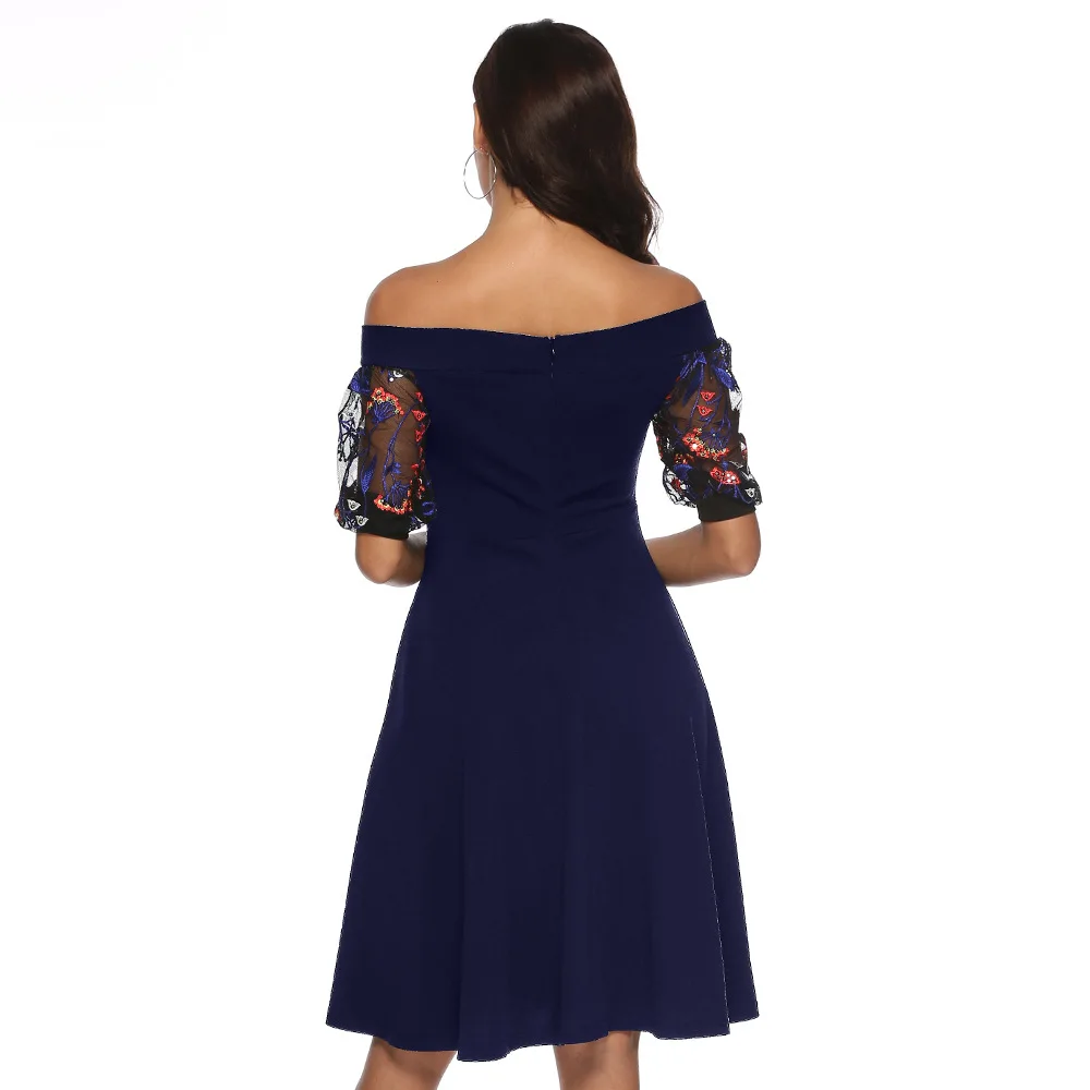 Sexy Off Shoulder Summer Dress women Lace Slash neck party Fashion casual dresses Night club Office work Dress elegant vestidos
Sexy Off Shoulder Summer Dress women Lace Slash neck party Fashion casual dresses Night club Office work Dress elegant vestidos