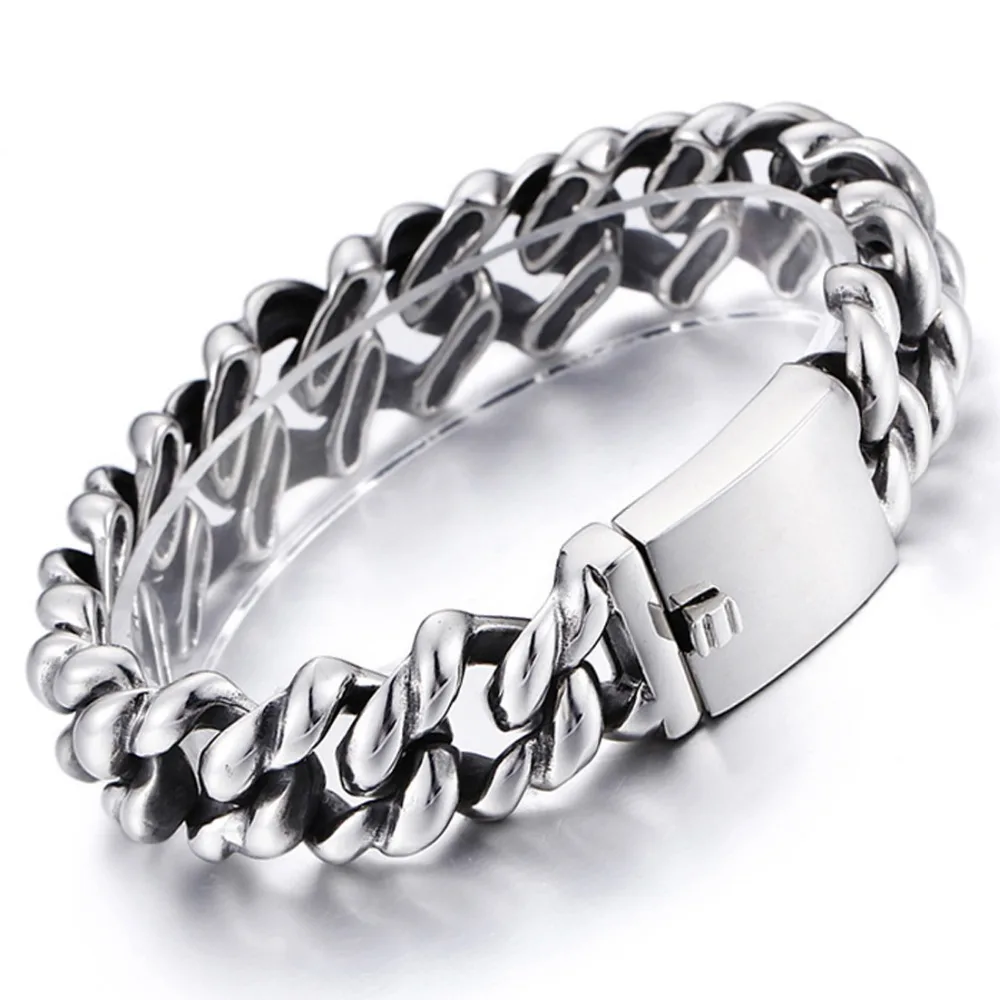 Top Design Newest Stainless Steel Silver Color Polished Cuban Curb Chain Mens Boys Jewelry Bracelet Bangle Christmas Gift 8.66"
Top Design Newest Stainless Steel Silver Color Polished Cuban Curb Chain Mens Boys Jewelry Bracelet Bangle Christmas Gift 8.66"