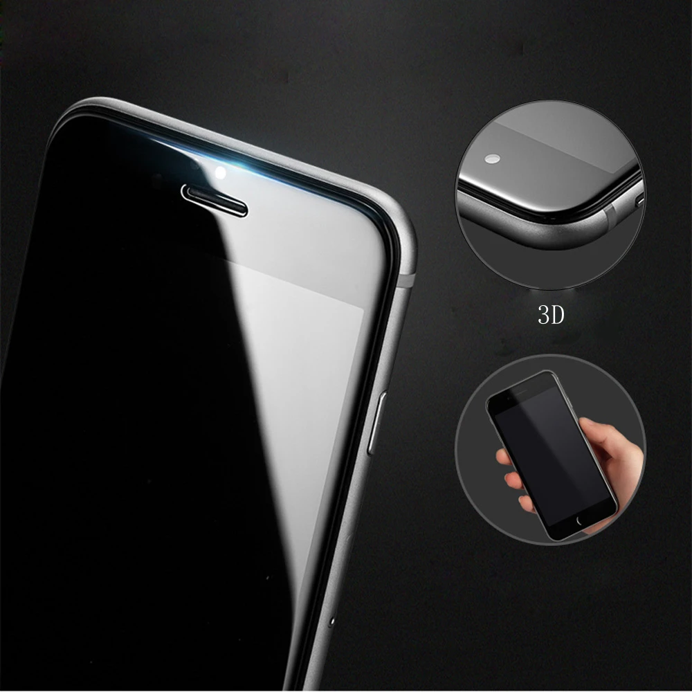 Для iPhone 6 7 6S plus защита экрана 3D изогнутый край Полное покрытие закаленное стекло