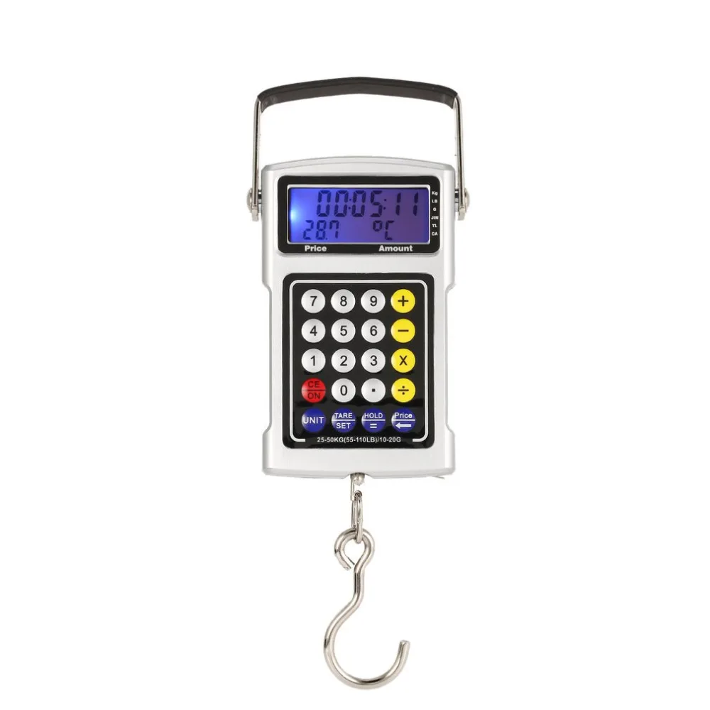 Mini Digital 50Kg Precision Fishhook scale for Kitchen Jewellery Pharmacy Tare Weighing Built-in tape measure and calculator
Mini Digital 50Kg Precision Fishhook scale for Kitchen Jewellery Pharmacy Tare Weighing Built-in tape measure and calculator