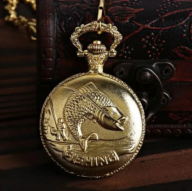Винтажные золотые Модные Кварцевые Золотые часы с рисунком карпа, ковбойские часы с цепочкой, мужские карманные часы в стиле стимпанк
Винтажные золотые Модные Кварцевые Золотые часы с рисунком карпа, ковбойские часы с цепочкой, мужские карманные часы в стиле стимпанк