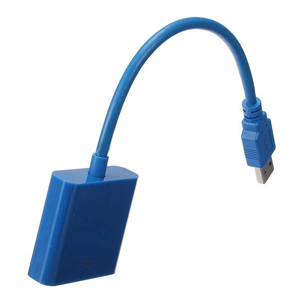 Совершенно новый USB 3 0 к VGA дисплей Внешний видео кабель Шнур адаптер для Win 7 8|to