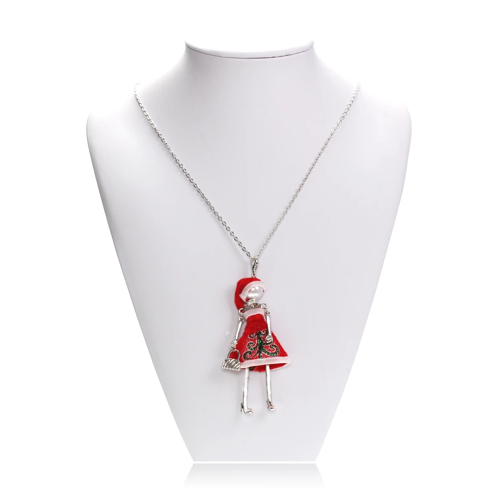 WNGMNGL 2018 New Red Dress Doll Pendant Necklace Christmas Party Dance Girl Charm Maxi Necklace Statement Jewelry For Women Gift
WNGMNGL 2018 New Red Dress Doll Pendant Necklace Christmas Party Dance Girl Charm Maxi Necklace Statement Jewelry For Women Gift