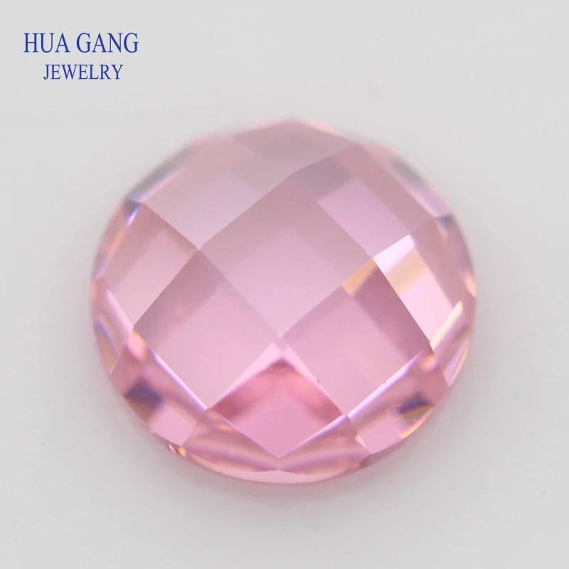 Pink Cubic Zirconia Stone Round Shape Flat Bottom Checkerboard Cut Loose CZ Stone Synthetic Gems For Jewelry 5mm 8mm
Pink Cubic Zirconia Stone Round Shape Flat Bottom Checkerboard Cut Loose CZ Stone Synthetic Gems For Jewelry 5mm 8mm