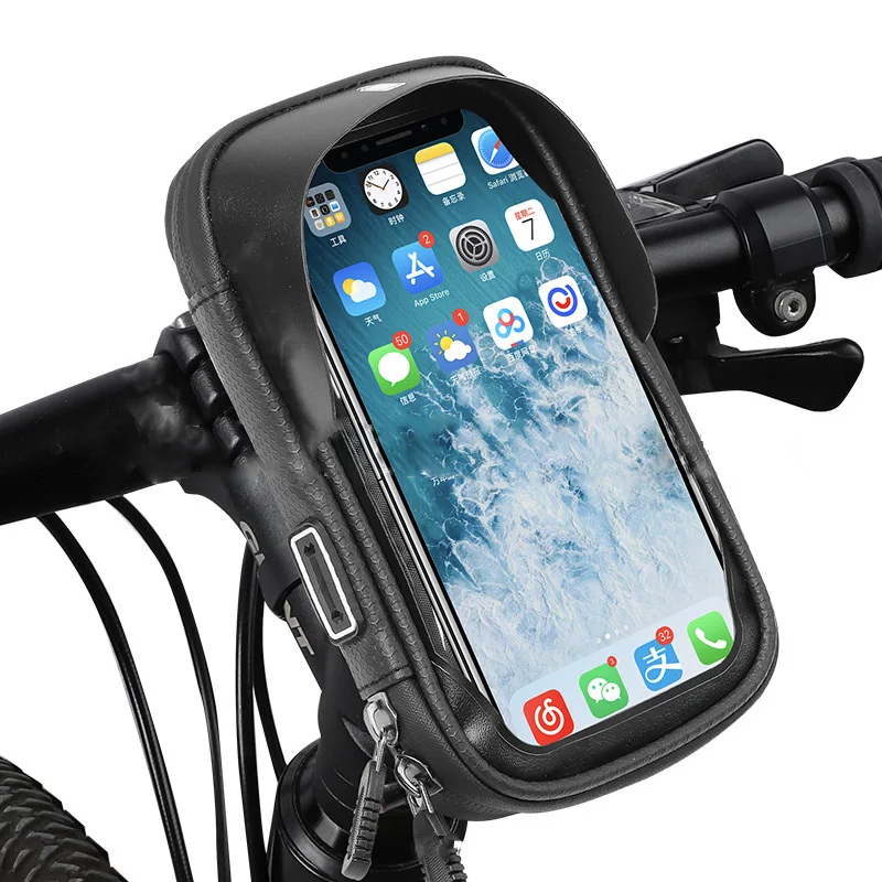 Bicycle mobile phone holder bag waterproof touch screen mobile phone bag riding car front bag on the tube mountain bike bag
Bicycle mobile phone holder bag waterproof touch screen mobile phone bag riding car front bag on the tube mountain bike bag
