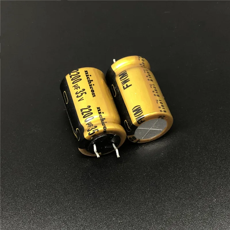 2шт/10 шт 2200 мкФ 35В NICHICON FW серия 16х25 мм 35v2200мкф HiFi аудио конденсатор|Конденсаторы| |