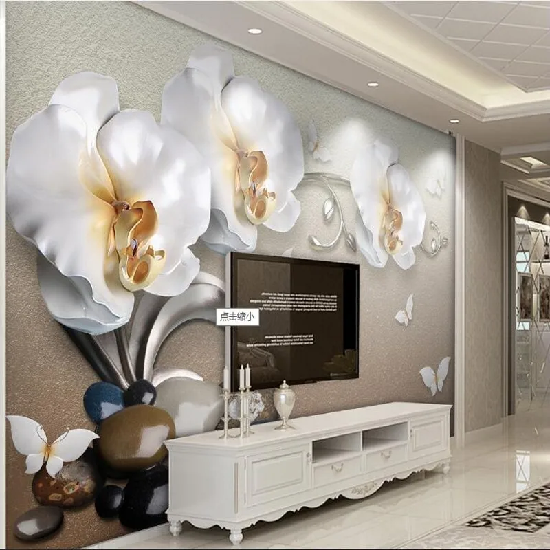 beibehang Custom large fresco 3d luxury gold jewelry butterfly orchid TV backdrop super green wallpaper papel de parede
beibehang Custom large fresco 3d luxury gold jewelry butterfly orchid TV backdrop super green wallpaper papel de parede