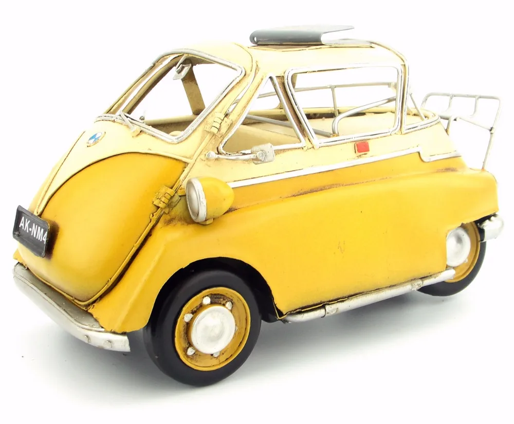 Старинная классическая модель автомобиля 1957 ISETTA 300 Ретро Винтажные кованые