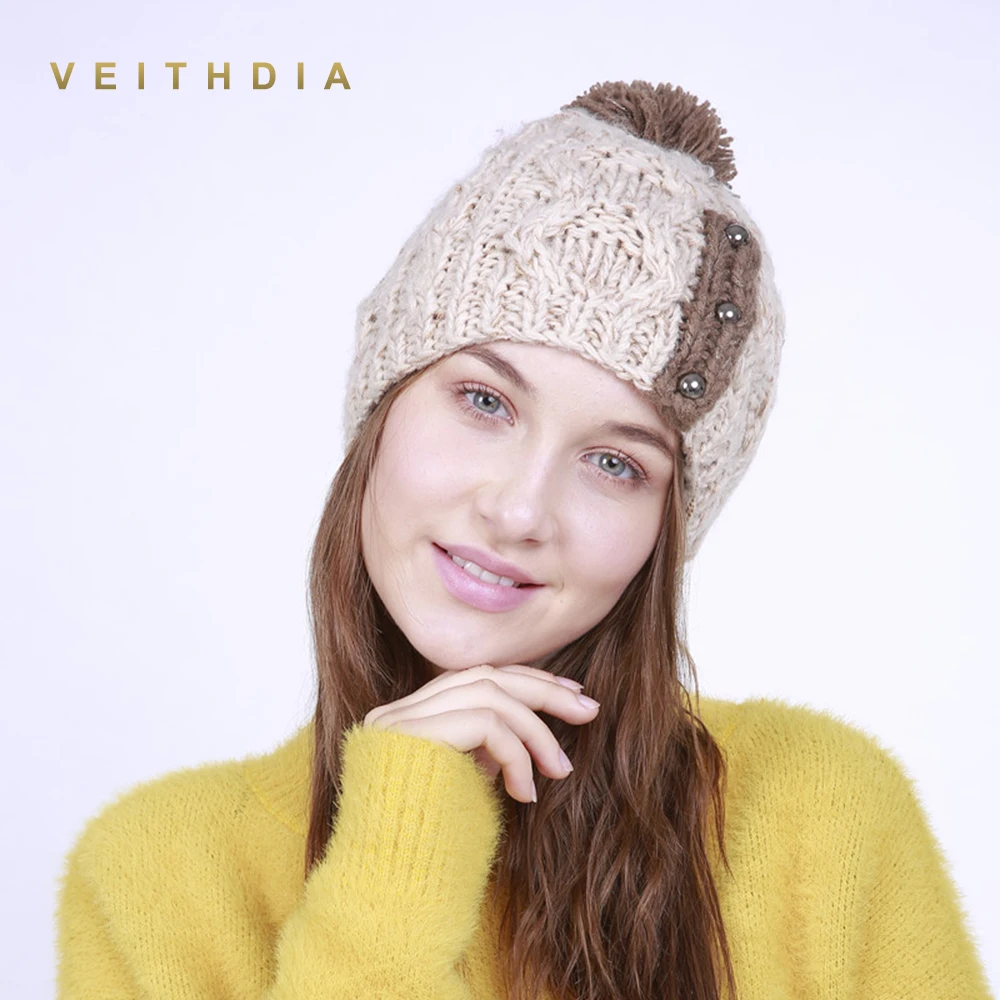 Осенне-зимние вязаные женские шапки VEITHDIA ручной работы 2019, Зимние Теплые Мешковатые шапки для девочек, шапочки, облегающие шапки
Осенне-зимние вязаные женские шапки VEITHDIA ручной работы 2019, Зимние Теплые Мешковатые шапки для девочек, шапочки, облегающие шапки