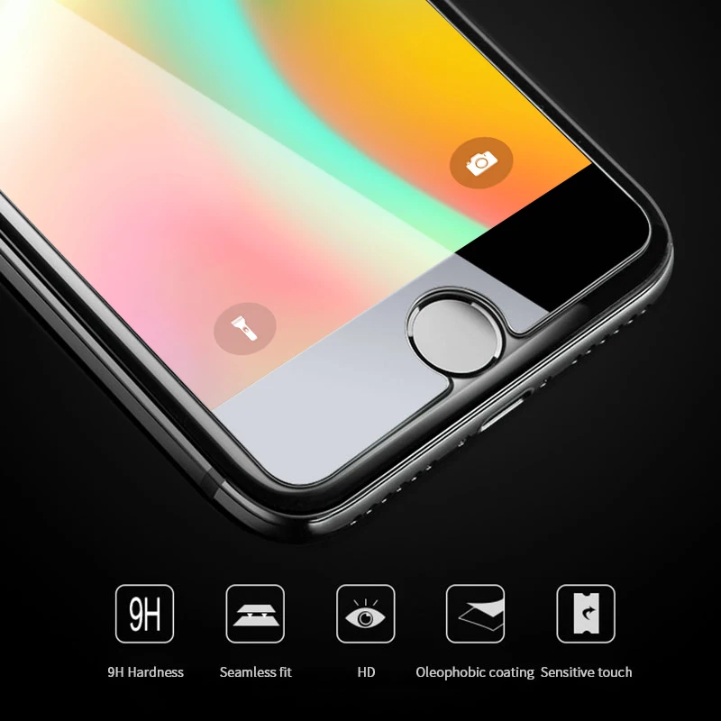 Высокое качество Закаленное стекло Фильм для iphone7 7 plus 9h 2 5D Премиум Защитное iphone5s