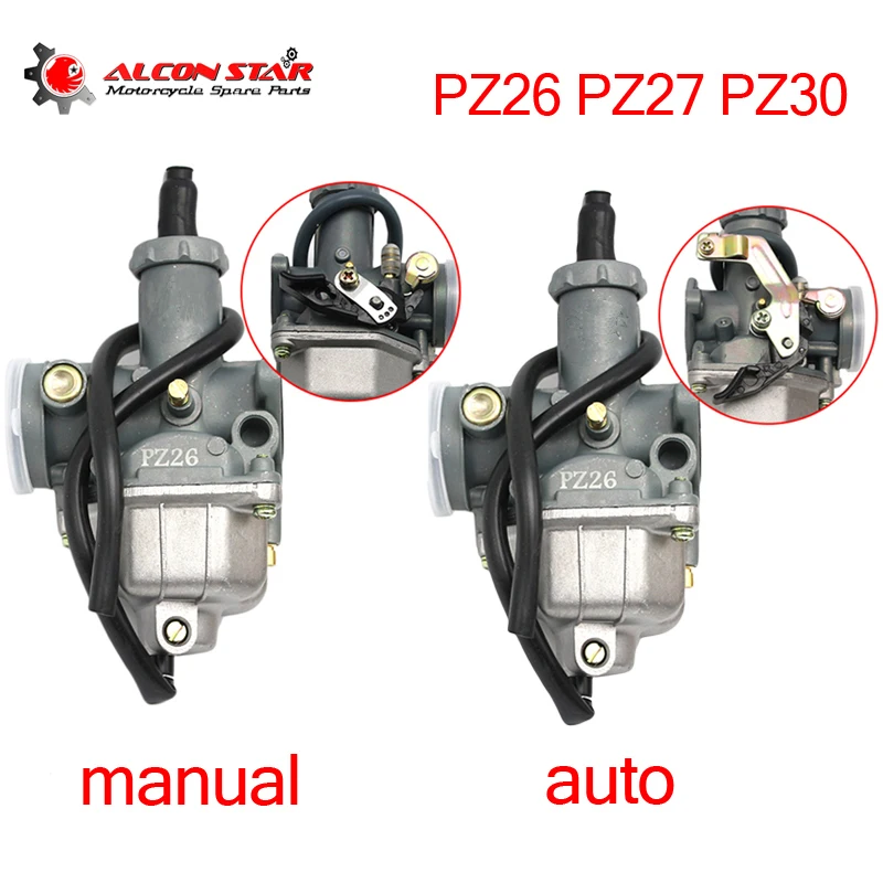 Alconstar- Keihi PZ26 PZ27 PZ28 Motorcycle Manual Auto Choke Carburedor Carb For XR100 TRX250 Scooter Dirt Bike ATV Quad TAOTAO
Alconstar- Keihi PZ26 PZ27 PZ28 Motorcycle Manual Auto Choke Carburedor Carb For XR100 TRX250 Scooter Dirt Bike ATV Quad TAOTAO
