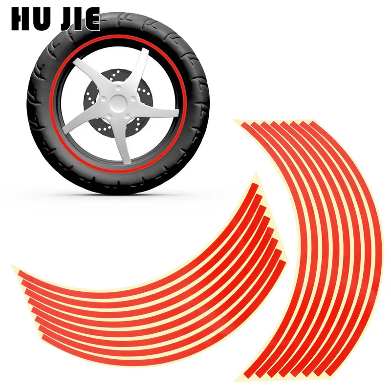 16Pcs/Set 16 Strips Motorcycle Car Sticker Wheel Tire Stickers Reflective Rim Tape Motorcycle / Car Exterior Accessories ATV
16Pcs/Set 16 Strips Motorcycle Car Sticker Wheel Tire Stickers Reflective Rim Tape Motorcycle / Car Exterior Accessories ATV