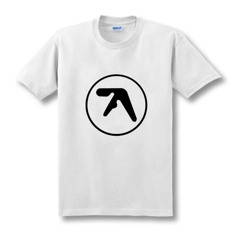 Мужская футболка с короткими рукавами Aphex Twin модная брендовая Футболка принтом