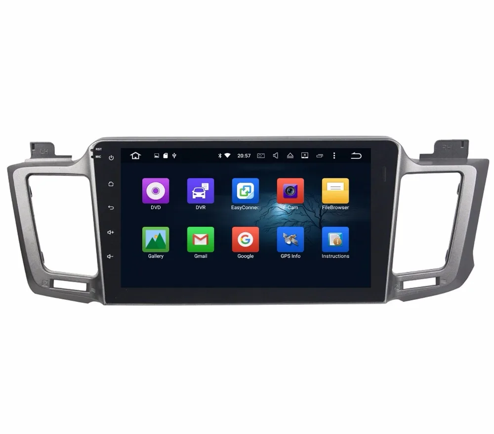 Octa Core 2 din 10 1 "Android 6 0 автомобиль видео DVD gps для Toyota RAV4 2012-2015 с 4 ГБ Оперативная