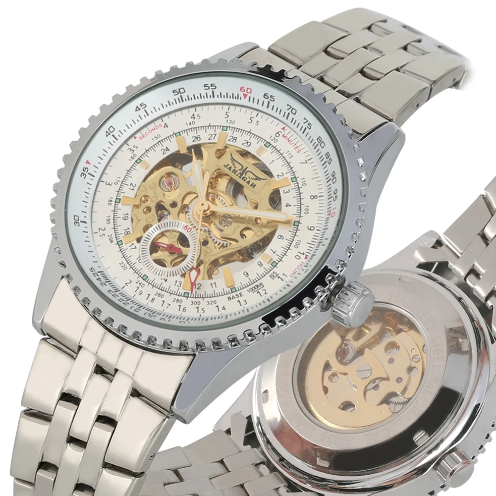 Upscale Stainless Steel Skeleton Mechanical Watch Business Hollow-out Automatic-self-windi Business Style Clock reloj
Upscale Stainless Steel Skeleton Mechanical Watch Business Hollow-out Automatic-self-windi Business Style Clock reloj