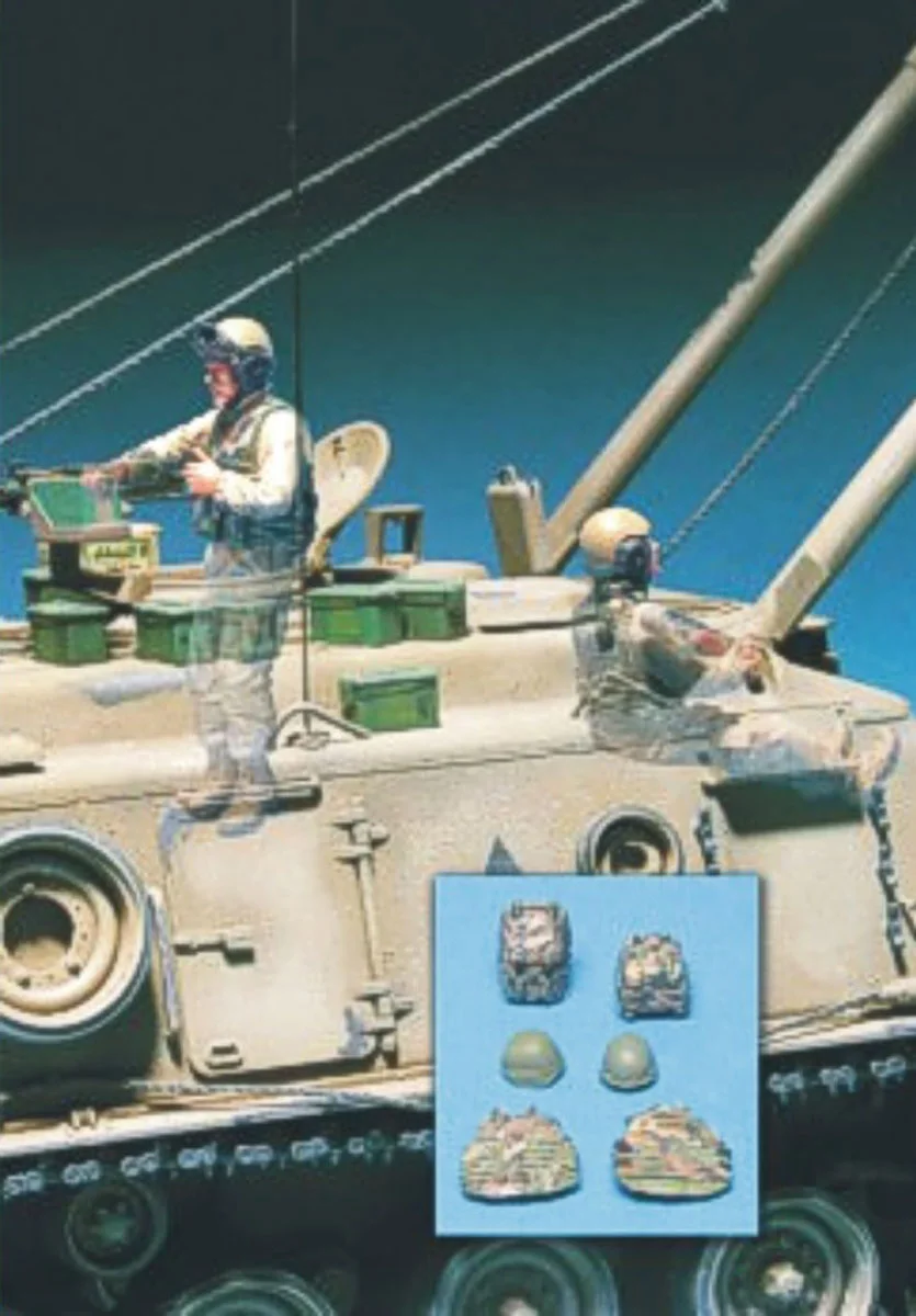 Масштаб 1/35 Неокрашенная фигурка из смолы Современная армированная Экипировка