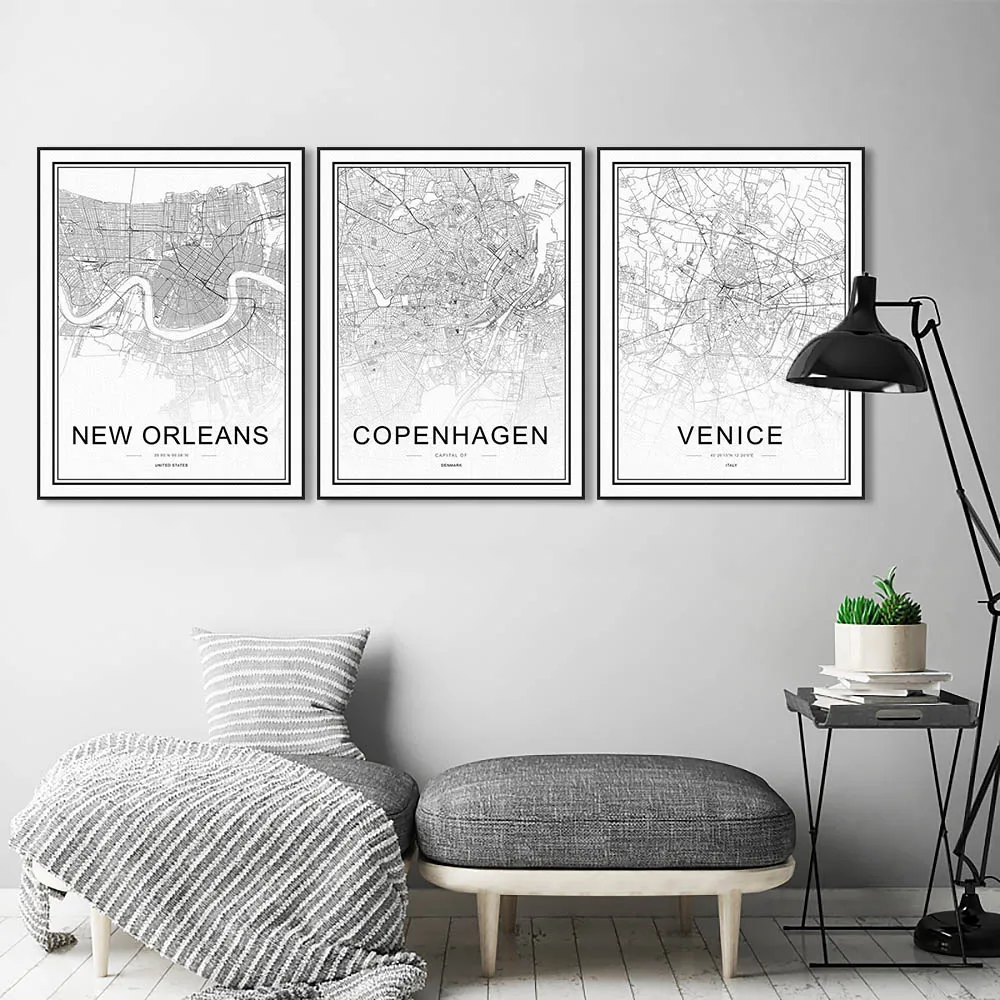 Black and White World City Maps Munich Stockholm Posters Prints Scandinavian Living Room Wall Art Pictures Decor Canvas Painting
Black and White World City Maps Munich Stockholm Posters Prints Scandinavian Living Room Wall Art Pictures Decor Canvas Painting