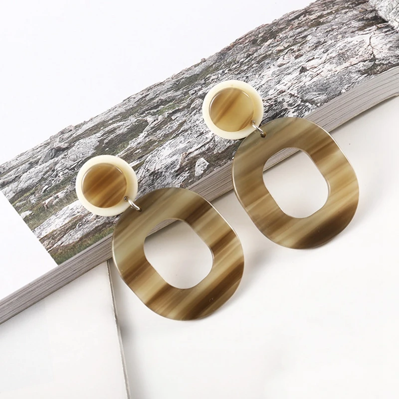 Vintage Acetic Acid Acrylic Pendientes Drop Earrings For Women Female Korean Geometric Dangle Earrings Fashion Jewelry 2019
Vintage Acetic Acid Acrylic Pendientes Drop Earrings For Women Female Korean Geometric Dangle Earrings Fashion Jewelry 2019