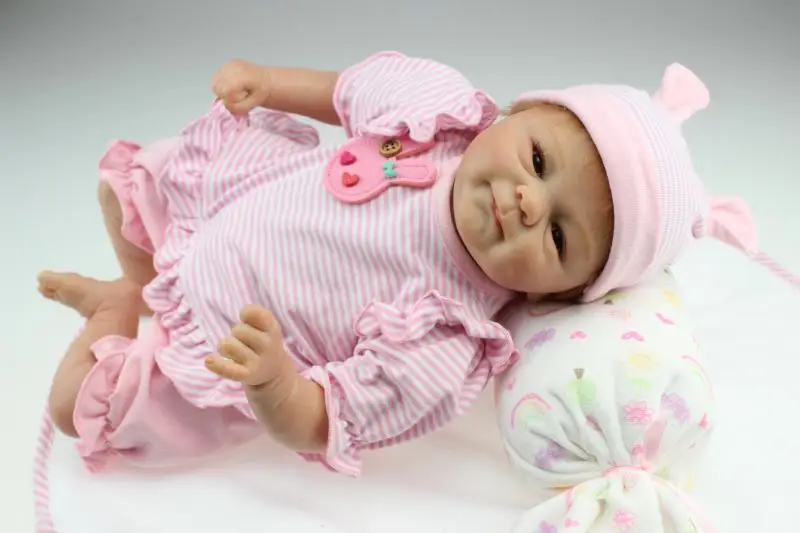 45CM Soft Silicone Reborn Baby Handmade Doll Simulation Baby Playmates Early Education Movie Photo Model Toys Sleeping Doll
45CM Soft Silicone Reborn Baby Handmade Doll Simulation Baby Playmates Early Education Movie Photo Model Toys Sleeping Doll