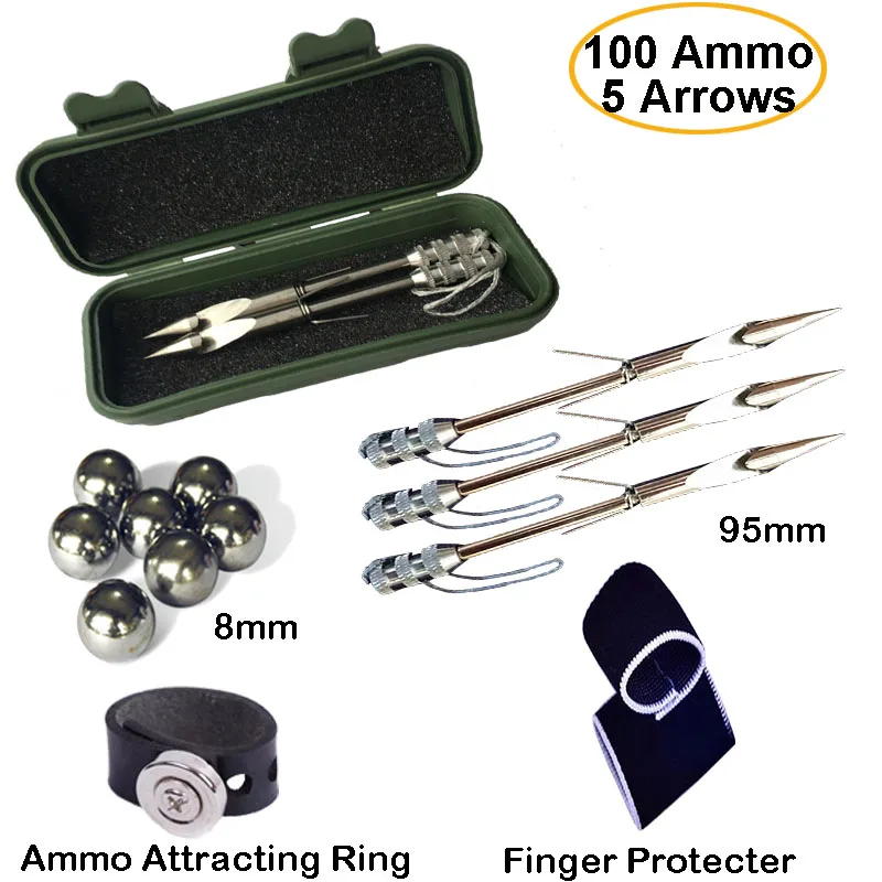 Smart Kingfisher Pack of 5 Short Fishing Arrow Slingshot catapult Speargun Bow Sharper Head Stainless Steel Shaft Packing Box
Smart Kingfisher Pack of 5 Short Fishing Arrow Slingshot catapult Speargun Bow Sharper Head Stainless Steel Shaft Packing Box