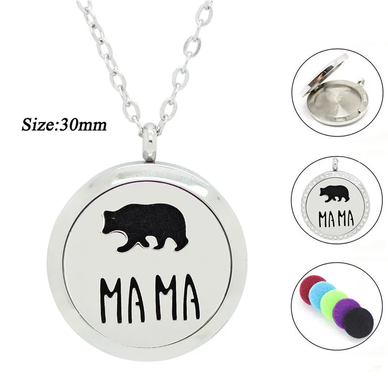 Женское Ожерелье из нержавеющей стали с магнитным диффузором 30 мм|locket pendant|perfume