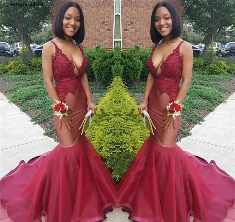 South African Black Girls Long Prom Dress 2019 Sexy Cheap Burgundy V Neck Holidays Graduation Wear Evening Party Gown Plus Size
South African Black Girls Long Prom Dress 2019 Sexy Cheap Burgundy V Neck Holidays Graduation Wear Evening Party Gown Plus Size