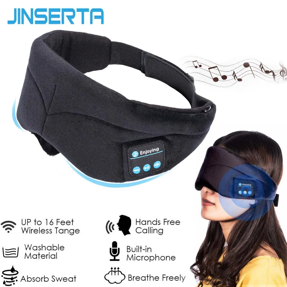 Bluetooth-наушники JINSERTA, держатель телефона, беспроводная стерео-гарнитура для сна с Bluetooth, мягкая маска для сна
Bluetooth-наушники JINSERTA, держатель телефона, беспроводная стерео-гарнитура для сна с Bluetooth, мягкая маска для сна