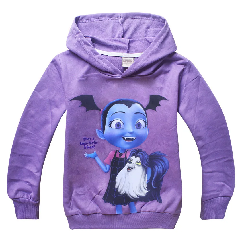 2018 Обувь для девочек Футболка vampirina Толстовки Рик костюмы дети верхняя одежда