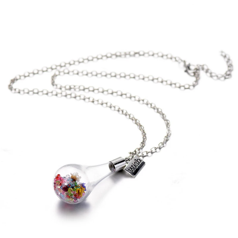 Original Drifting Bottle Lively Pendent Bottle Glass Necklace Creative Natural Drift Sand Women Dry Flower Necklace Girls Gift
Original Drifting Bottle Lively Pendent Bottle Glass Necklace Creative Natural Drift Sand Women Dry Flower Necklace Girls Gift