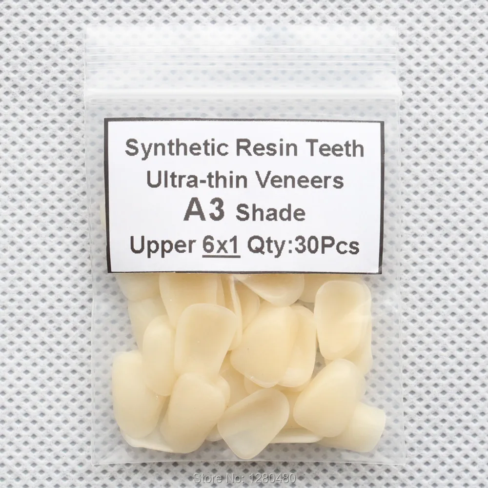 1 упаковка ультратонкие зубные виниры из синтетической смолы|teeth veneers|resin teethsynthetic