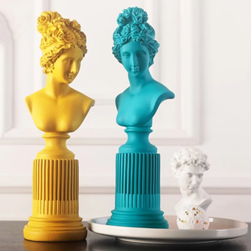 Resin Imitation Plaster Greek Goddess Half-Length Portrait Sculpture Craftwork Creative Living RoomDesktop Decorations X2205
Resin Imitation Plaster Greek Goddess Half-Length Portrait Sculpture Craftwork Creative Living RoomDesktop Decorations X2205
