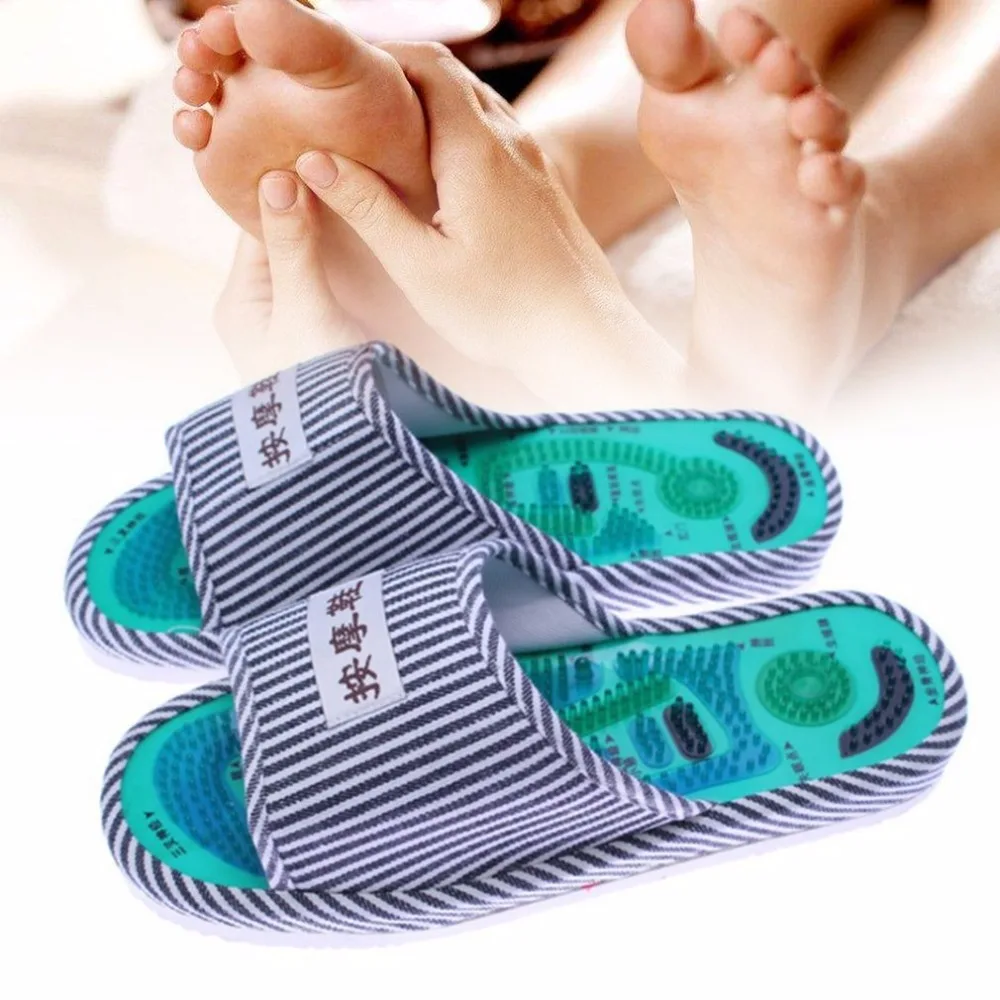 1 Pair Striped Pattern Reflexology Foot Acupoint Slipper Massage Promote Blood Circulation Relaxation Cotton Foot Care Shoes
1 Pair Striped Pattern Reflexology Foot Acupoint Slipper Massage Promote Blood Circulation Relaxation Cotton Foot Care Shoes