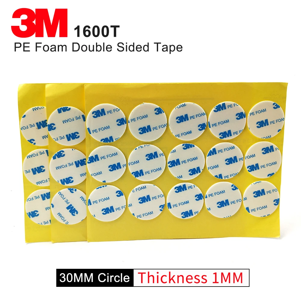 3M двухсторонняя PE пенная клейкая лента 1600t для высечки самоклеящаяся лента белого цвета 1 мм Толщина 30 мм Круг 2000 шт
3M двухсторонняя PE пенная клейкая лента 1600t для высечки самоклеящаяся лента белого цвета 1 мм Толщина 30 мм Круг 2000 шт
