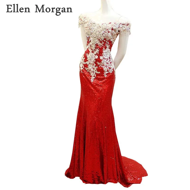 Off Shoulder Mermaid Evening Dresses 2019 Saudi Arabian Lace up Sequin Fashion Sexy Red Carpet Celebrity Formal Prom Party Gowns
Off Shoulder Mermaid Evening Dresses 2019 Saudi Arabian Lace up Sequin Fashion Sexy Red Carpet Celebrity Formal Prom Party Gowns
