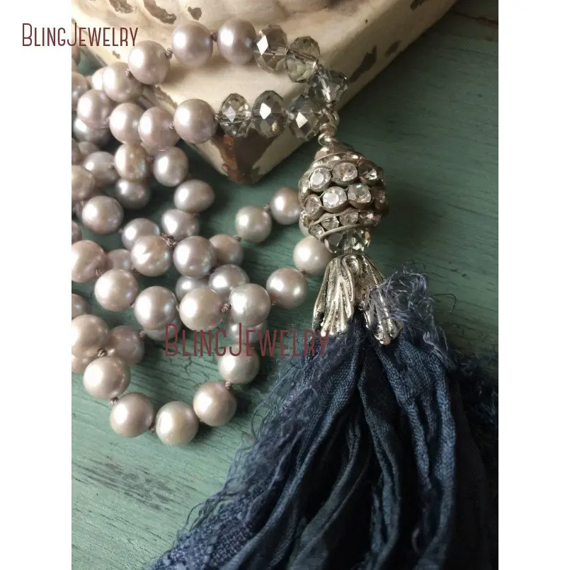 Ожерелье из жемчуга с узлом, черное потертое ожерелье в стиле бохо, модель NM15499
Ожерелье из жемчуга с узлом, черное потертое ожерелье в стиле бохо, модель NM15499