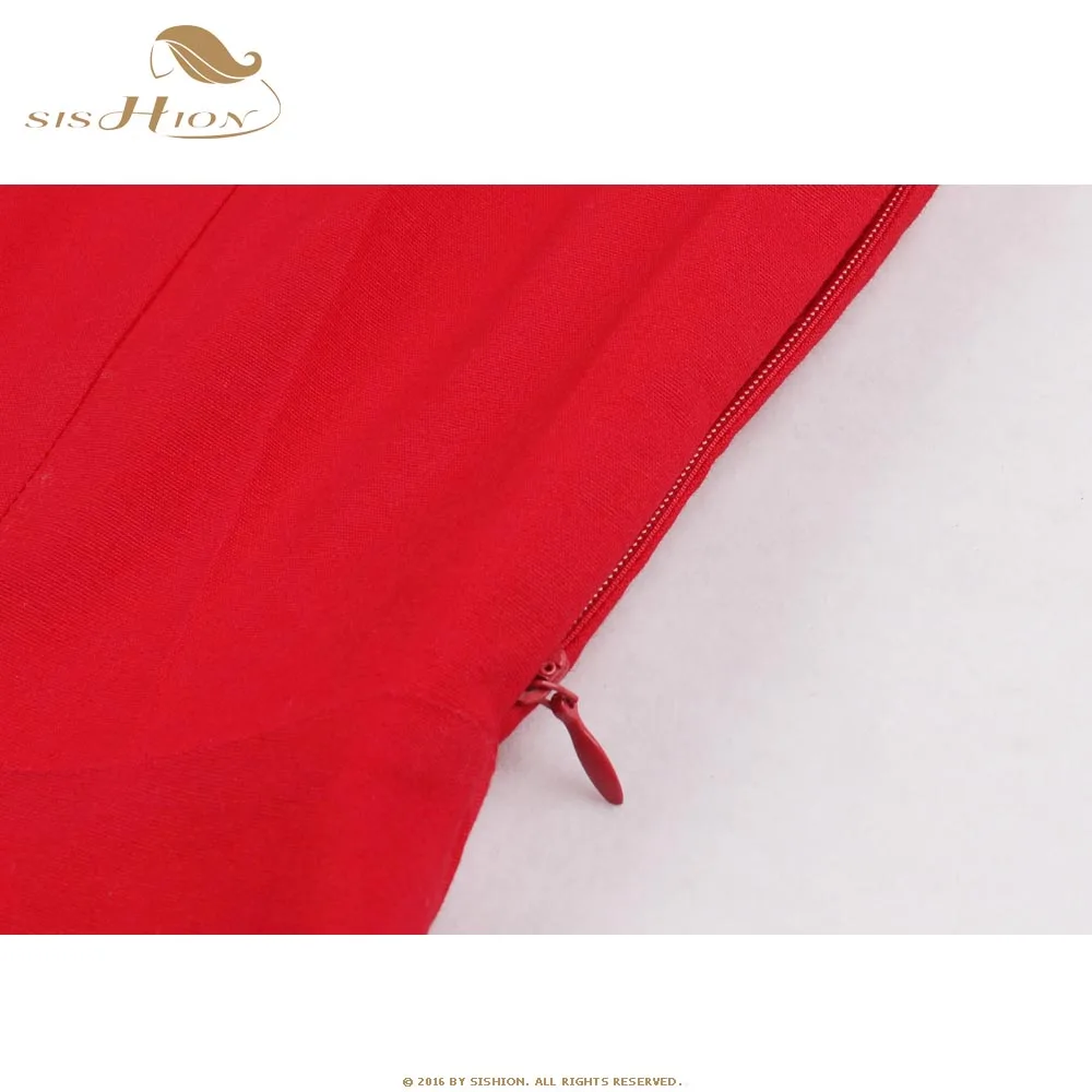 SISHION Women Red Dress Sleeveless Sexy V Neck 50s 60s Vintage Retro Dress VD1100 Tunic vestidos Summer Dresses
SISHION Women Red Dress Sleeveless Sexy V Neck 50s 60s Vintage Retro Dress VD1100 Tunic vestidos Summer Dresses
