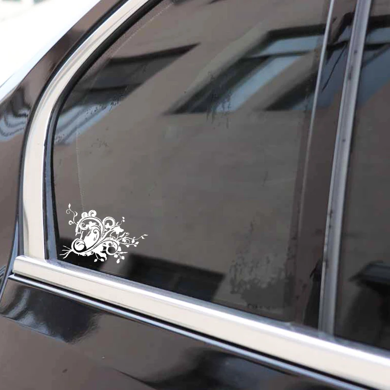 YJZT 15.8CM*10.3CM Flower Creative Design And Decoration Car Sticker Vinyl Decal Black/Silver C23-0878
YJZT 15.8CM*10.3CM Flower Creative Design And Decoration Car Sticker Vinyl Decal Black/Silver C23-0878