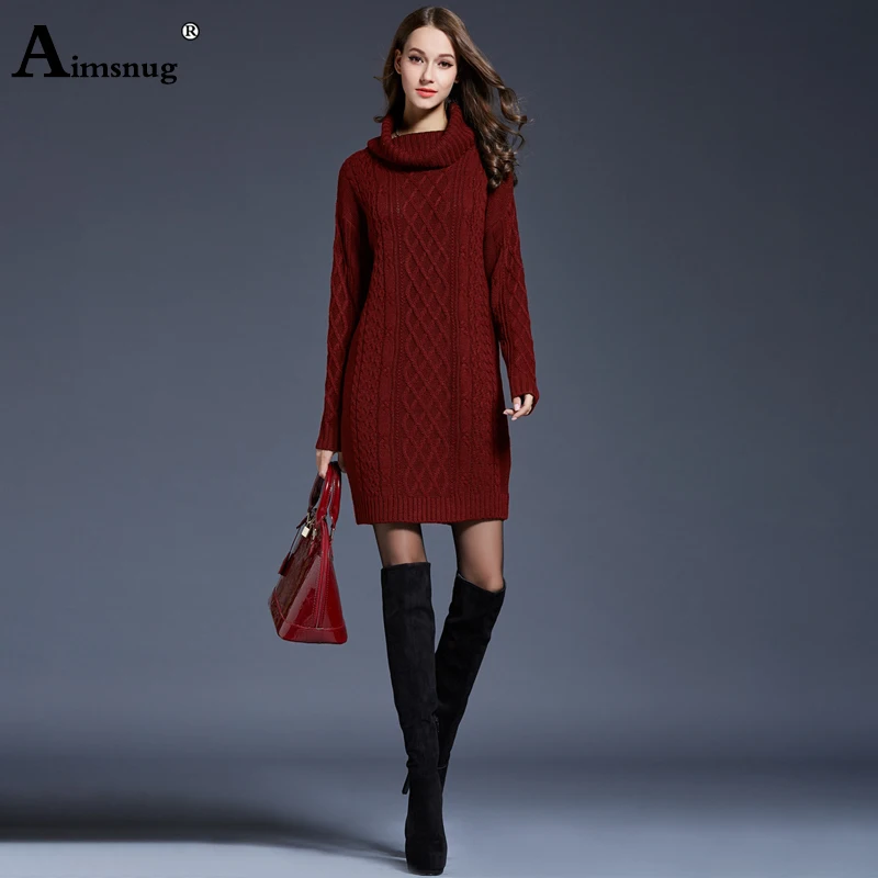 Plus size 3xl 4xl Solid Wine Red Natural Waist Thick Section Women's Sweater Dress Turtleneck Female Pullover Sweater Dress
Plus size 3xl 4xl Solid Wine Red Natural Waist Thick Section Women's Sweater Dress Turtleneck Female Pullover Sweater Dress