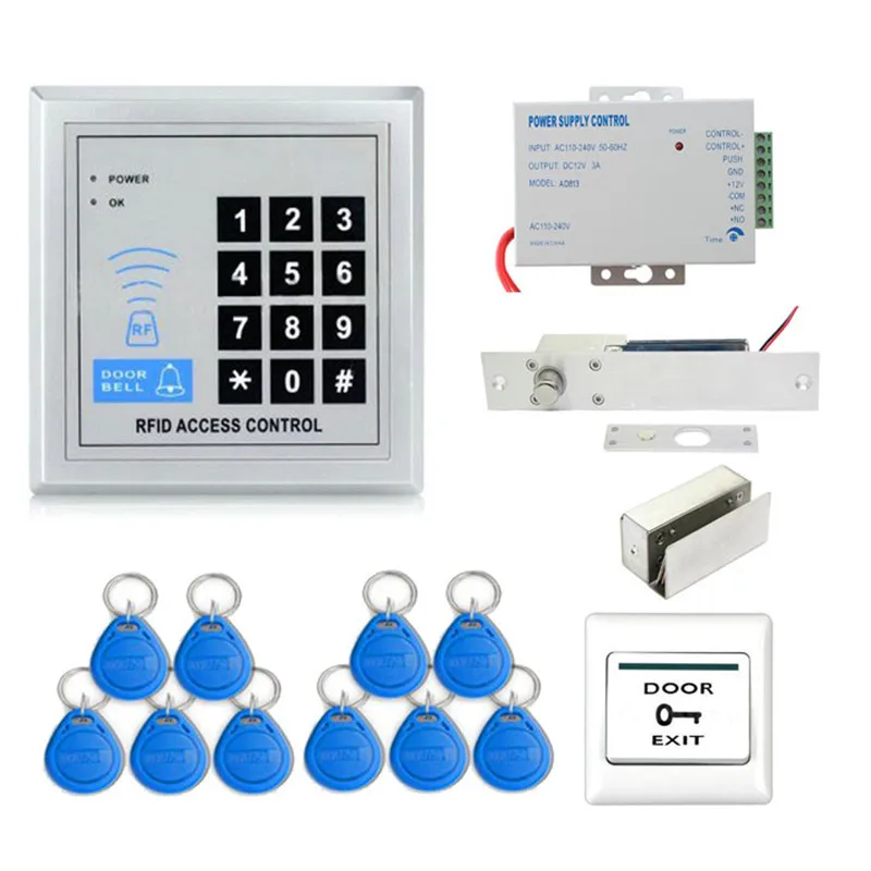 Home Security Diy Full Complete Rfid Door Lock Access Control Keypad Kit +Electric Bolt Lock+Power
Home Security Diy Full Complete Rfid Door Lock Access Control Keypad Kit +Electric Bolt Lock+Power